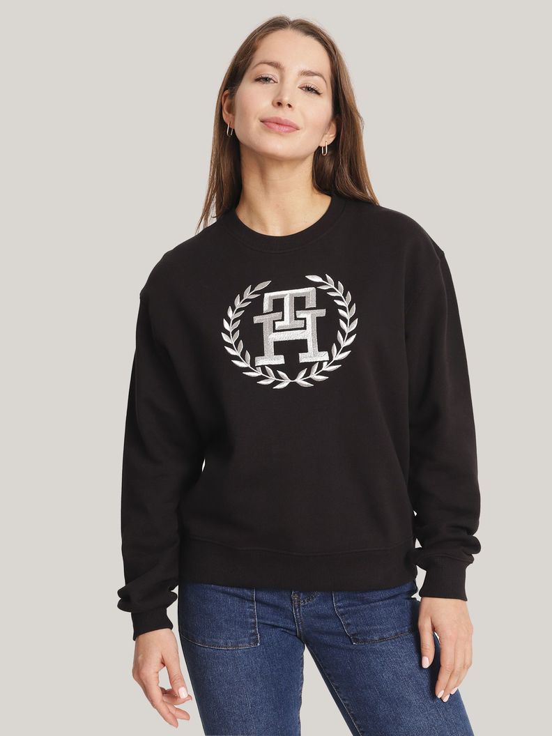 Polerón Con Logo Monogram Negro Tommy Hilfiger-0