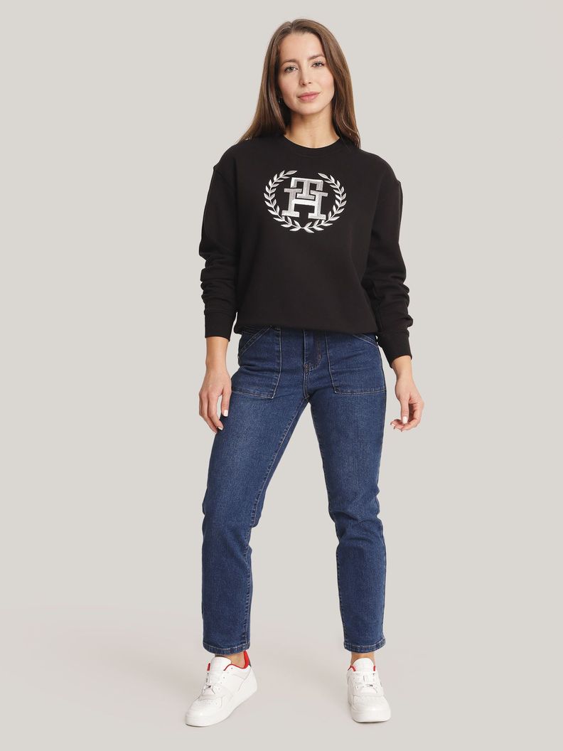 Polerón Con Logo Monogram Negro Tommy Hilfiger-1