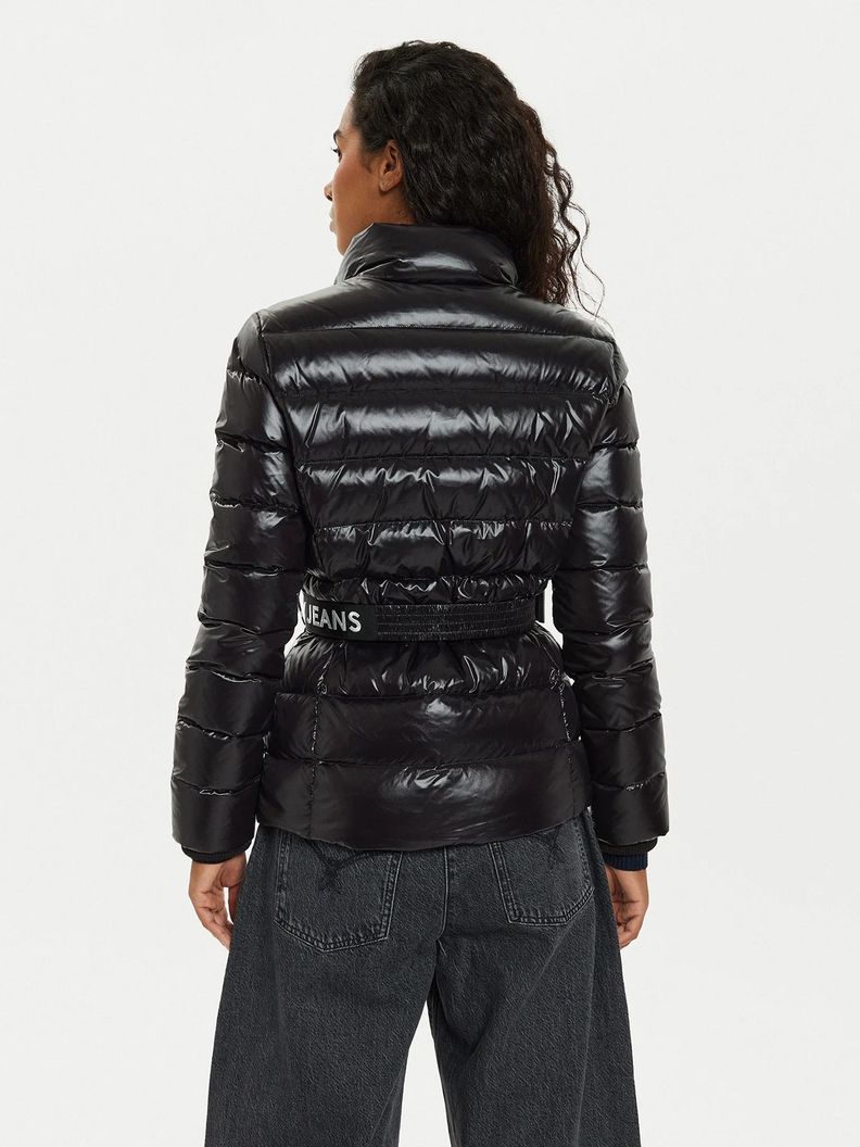 Parka Acolchada Con Cinturón Negro Tommy Hilfiger-2