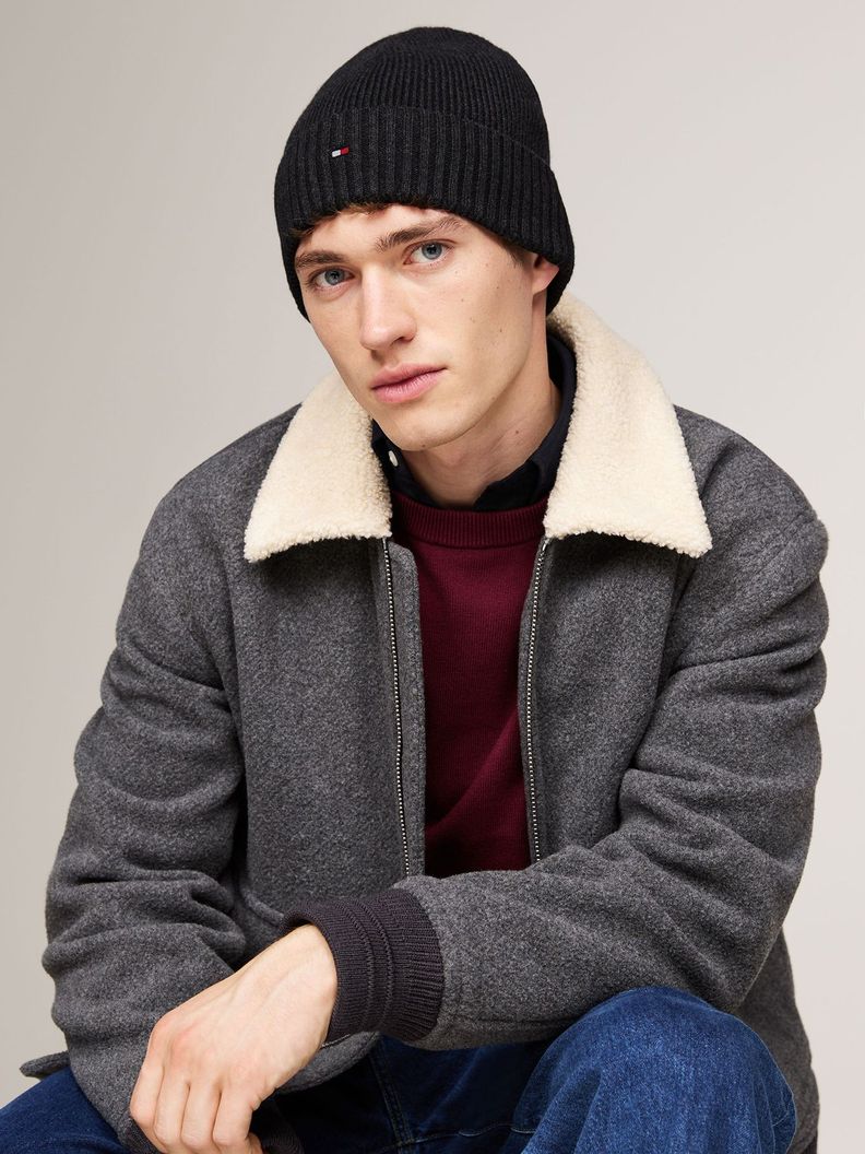 Gorro Solid Con Logo Negro Tommy Hilfiger-1