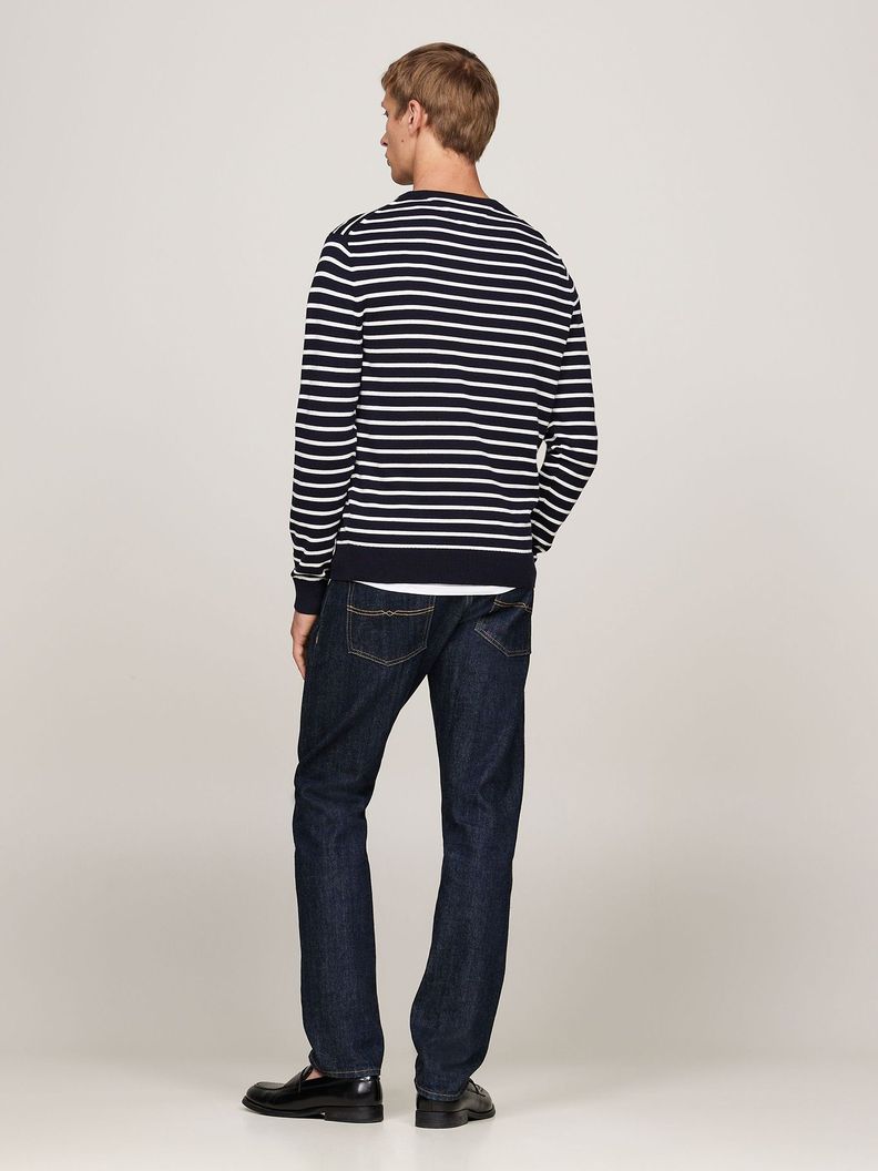 Sweater Básico Signature C-Neck Azul Tommy Hilfiger-2