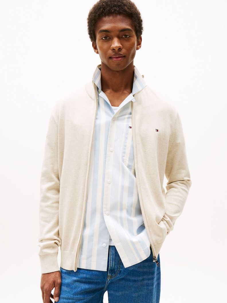 Sweater Essential Cotton Con Cierre
