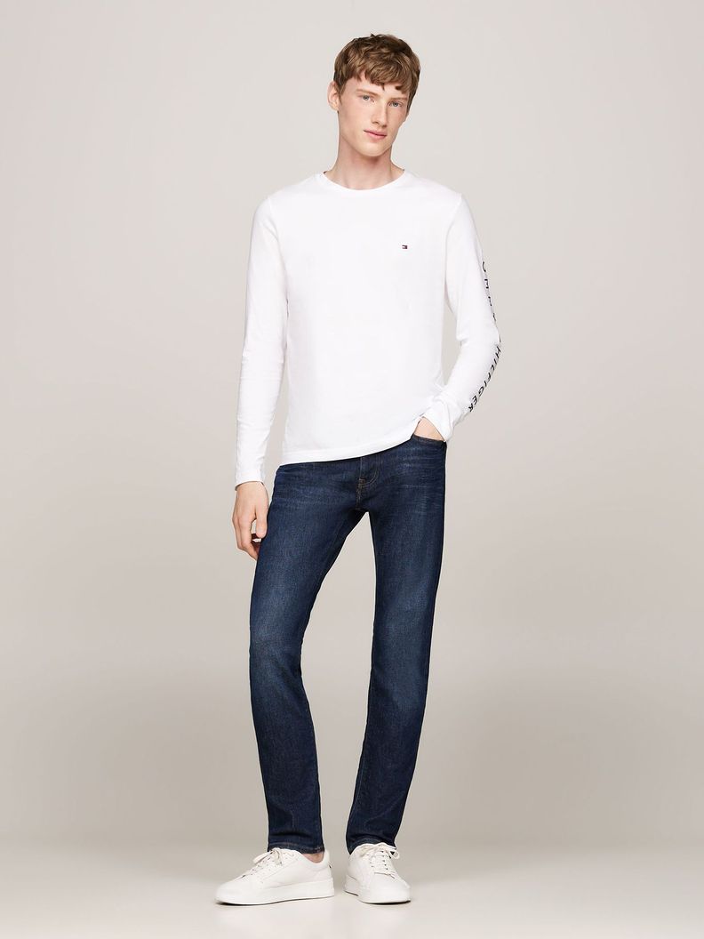 Polera Essential Flag Logo Blanco Tommy Hilfiger-1