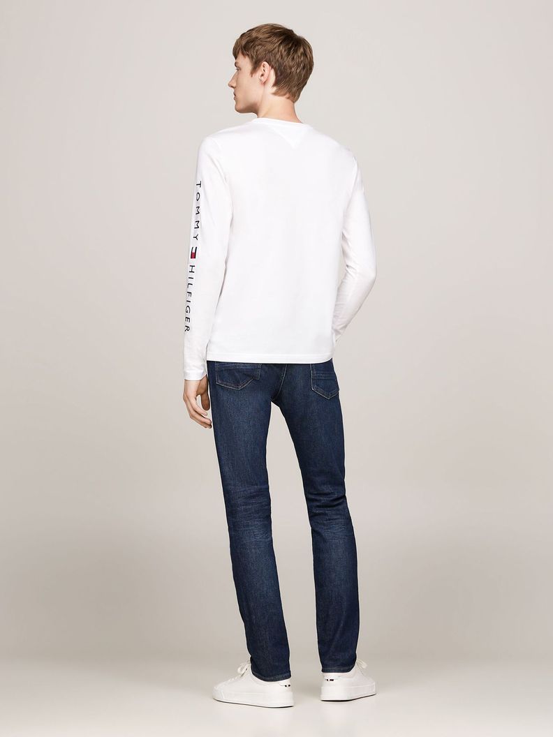 Polera Essential Flag Logo Blanco Tommy Hilfiger-2