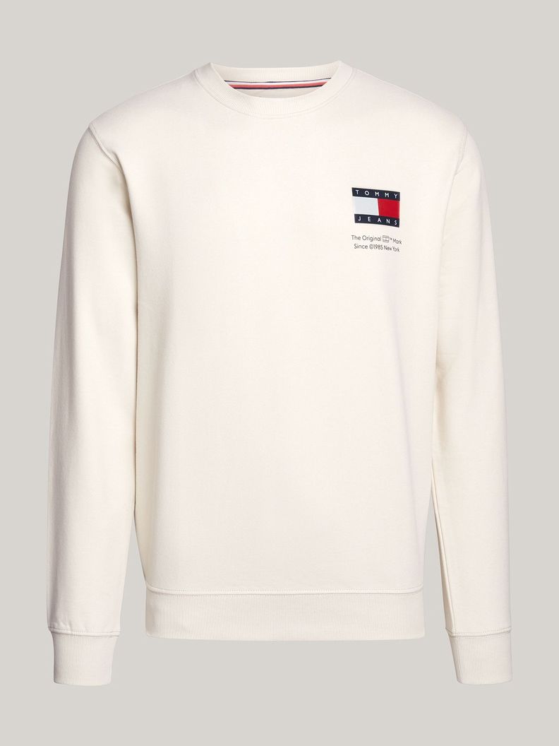Polerón Con Logo Flag Beige Tommy Jeans-4