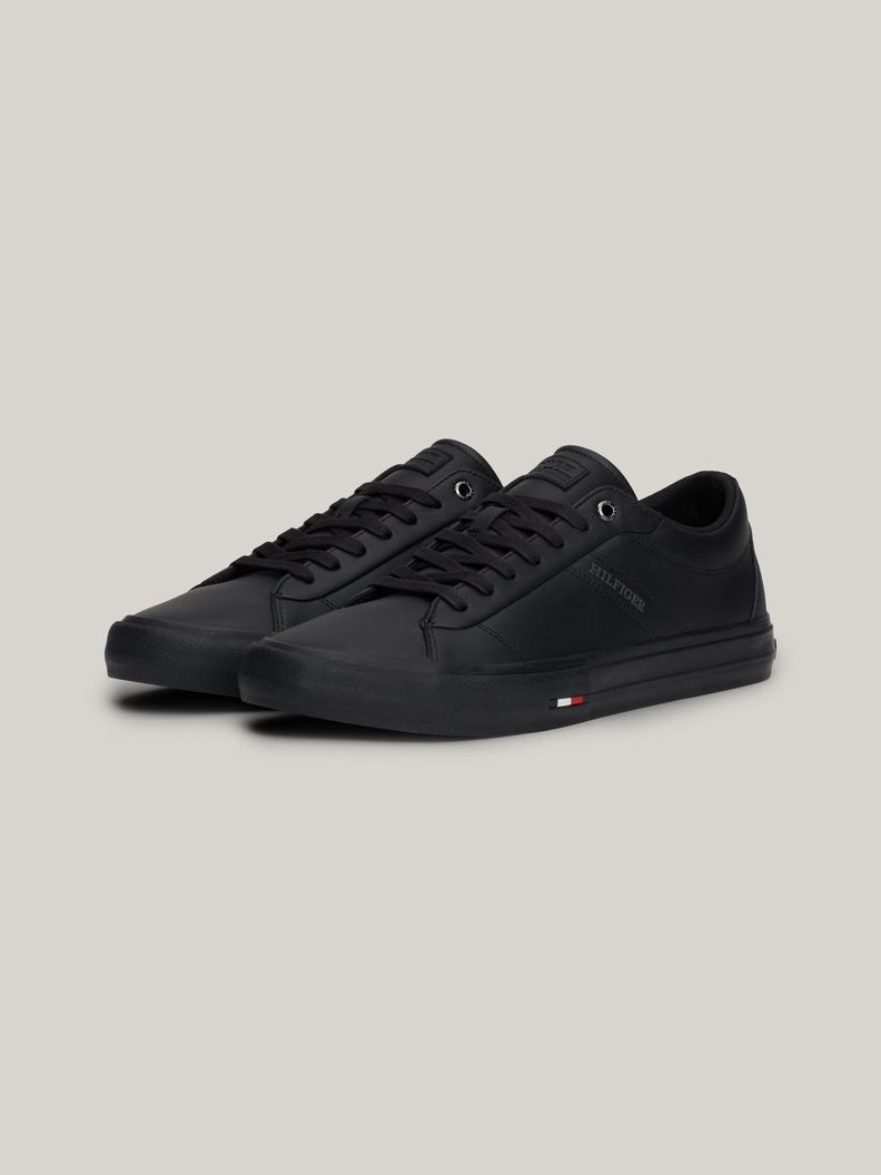 Zapatillas Street Cuero Con Logo Negro Tommy Hilfiger-0