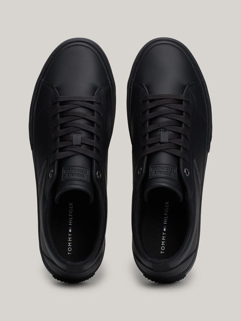 Zapatillas Street Cuero Con Logo Negro Tommy Hilfiger-2