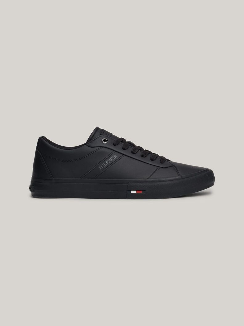 Zapatillas Street Cuero Con Logo Negro Tommy Hilfiger-4