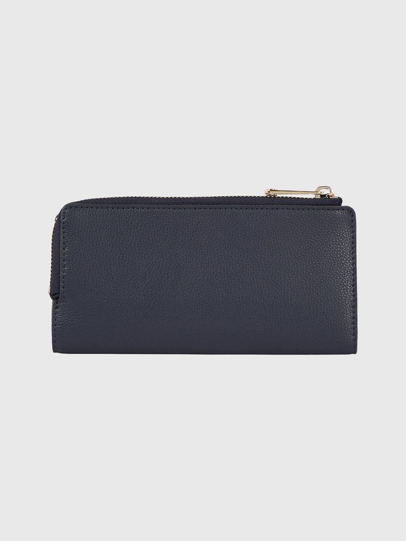 Billetera Monograma Con Cierre Azul Tommy Hilfiger-1