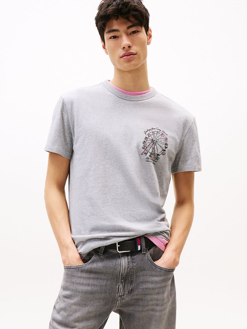 Polera Novelty Regular Fit Gris S