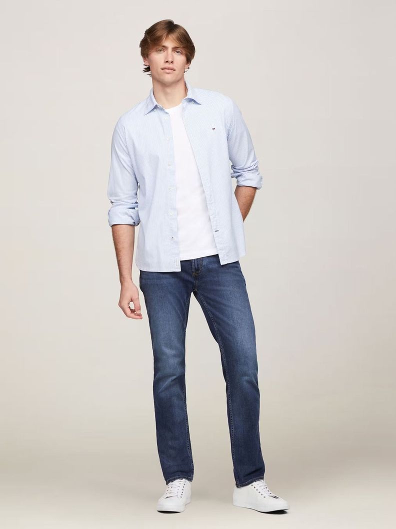 Jeans Denton De Corte Recto Azul Tommy Hilfiger-0