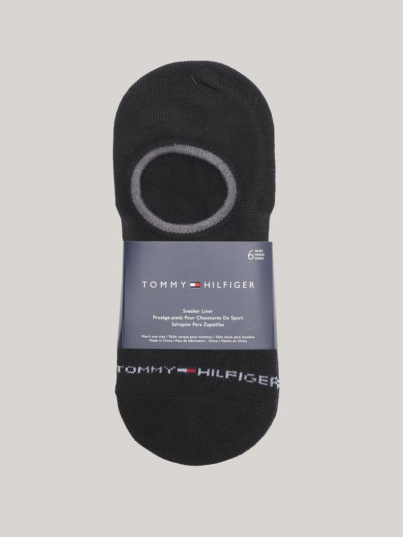 Pack De 6 Par Calcetines Sneaker Negro Tommy Hilfiger-1