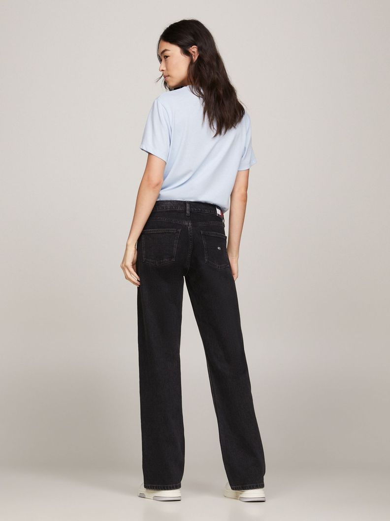 JEANS SOPHIE STRAIGHT DE TALLE BAJO NEGRO TOMMY JEANS-2
