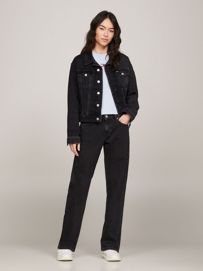 JEANS SOPHIE STRAIGHT DE TALLE BAJO NEGRO TOMMY JEANS-0