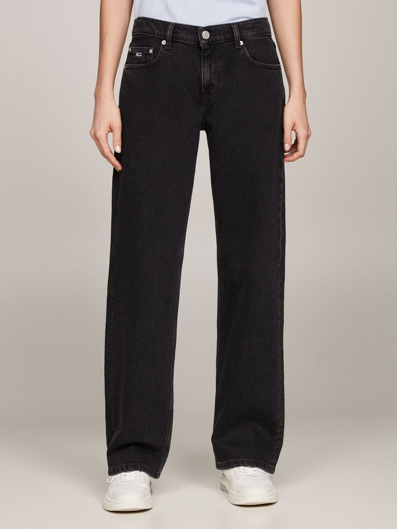 JEANS SOPHIE STRAIGHT DE TALLE BAJO NEGRO TOMMY JEANS-1