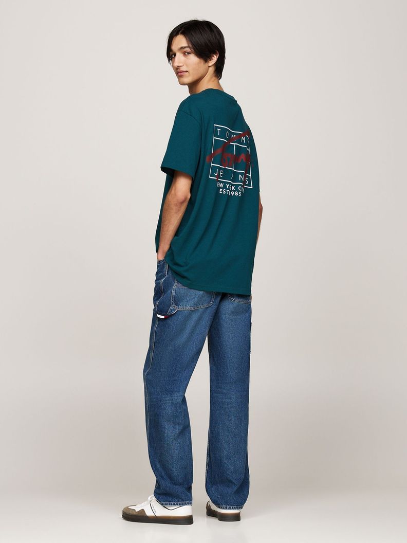 Polera Logo Estilo Grafiti Regular Verde Tommy Hilfiger-2