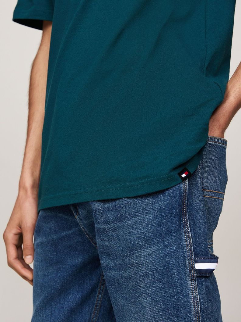 Polera Logo Estilo Grafiti Regular Verde Tommy Hilfiger-3