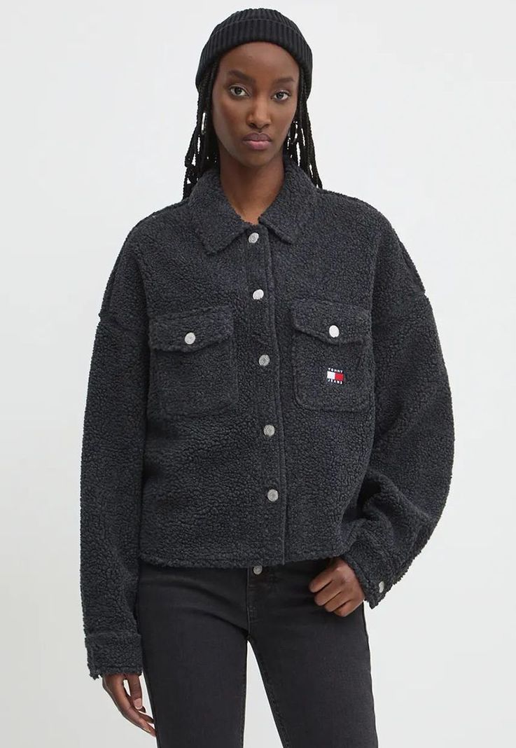 Sobrecamisa Teddy Con Logo Negro Tommy Hilfiger-0