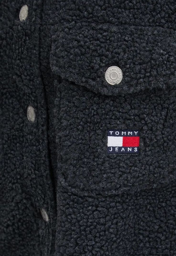 Sobrecamisa Teddy Con Logo Negro Tommy Hilfiger-4