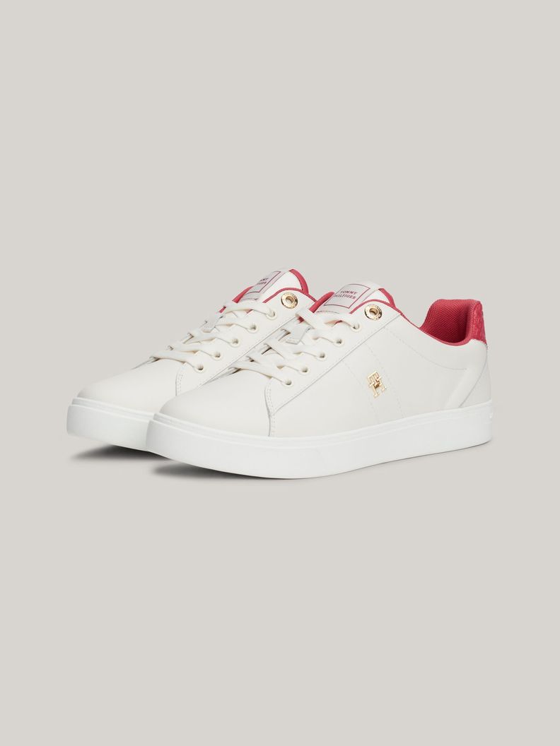 Zapatillas De Cuero Monogram Blanco Tommy Hilfiger-0