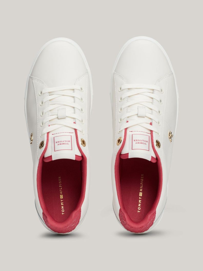 Zapatillas De Cuero Monogram Blanco Tommy Hilfiger-2