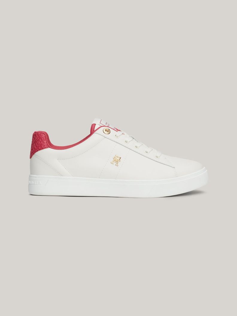Zapatillas De Cuero Monogram Blanco Tommy Hilfiger-4