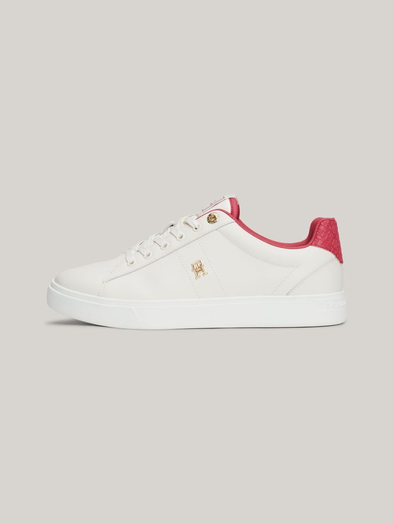Zapatillas De Cuero Monogram Blanco Tommy Hilfiger-5