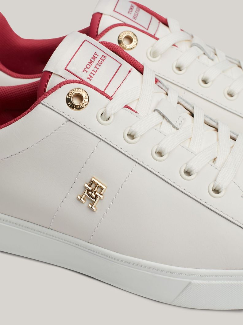 Zapatillas De Cuero Monogram Blanco Tommy Hilfiger-6