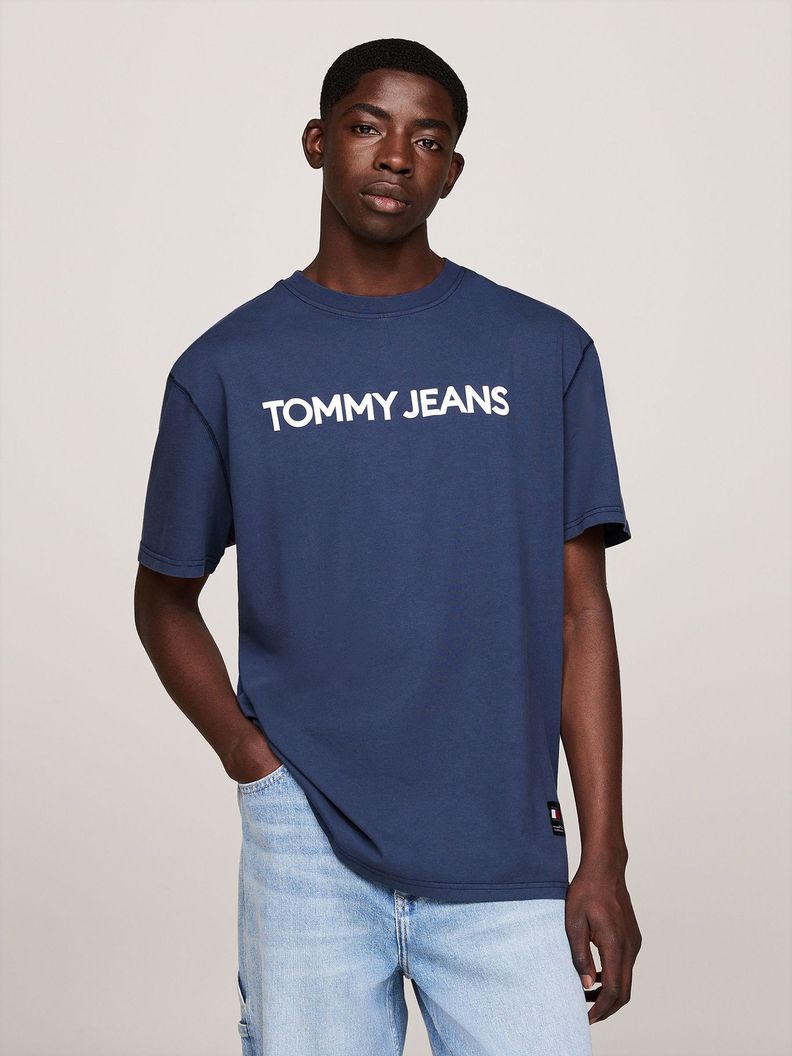 Polera New Classic Con Logo Azul Tommy Jeans-0