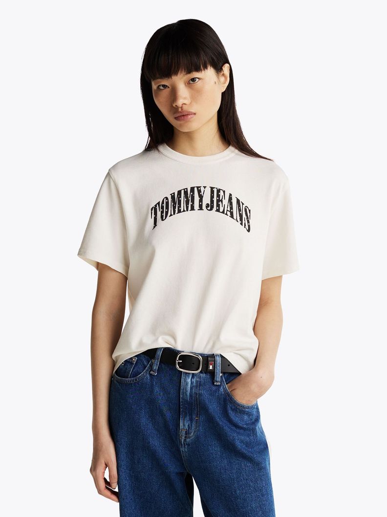 Polera Stardust Varsity Logo Blanco Tommy Hilfiger-0