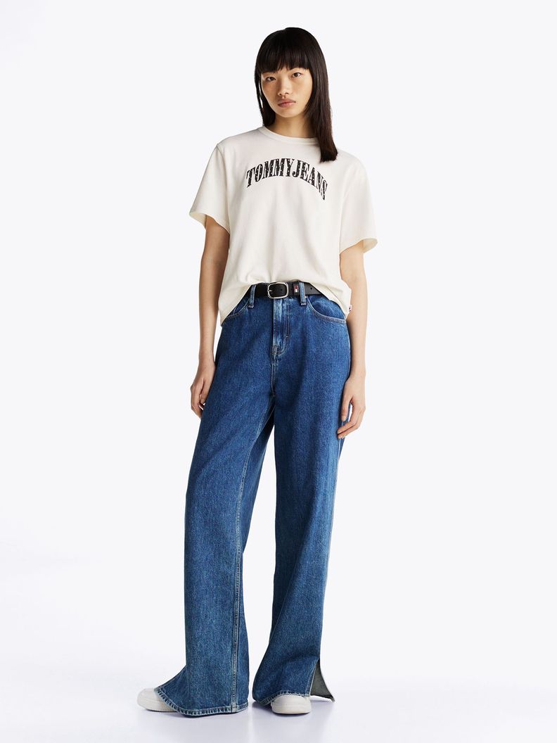 Polera Stardust Varsity Logo Blanco Tommy Hilfiger-1