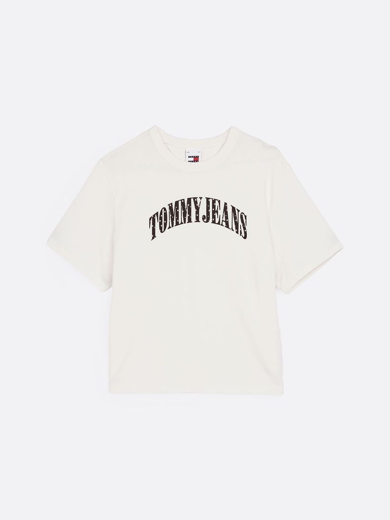 Polera Stardust Varsity Logo Blanco Tommy Hilfiger-4