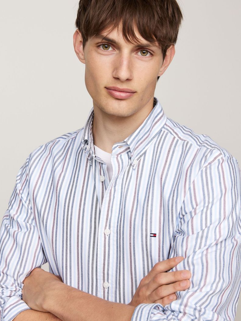 Camisa Stripe Oxford Regular Multicolor Tommy Hilfiger-3