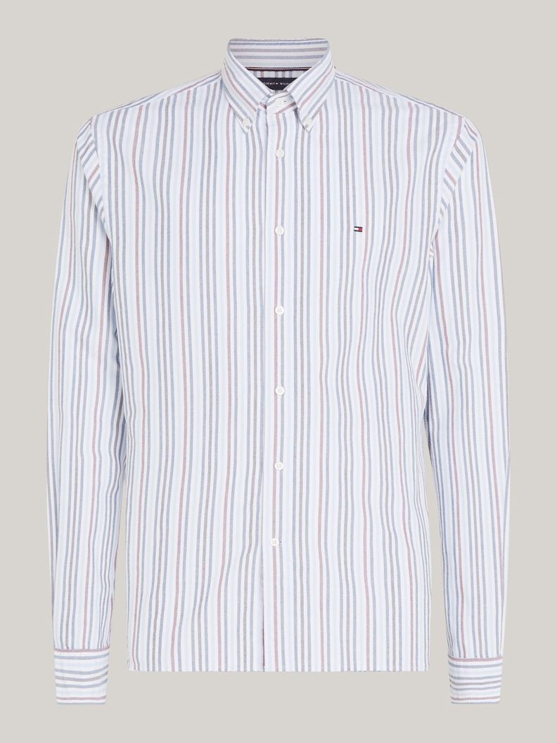 Camisa Stripe Oxford Regular Multicolor Tommy Hilfiger-4