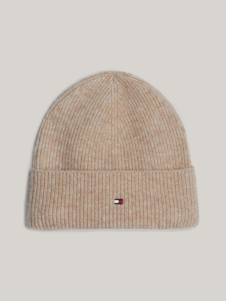 Beanie Essential Con Logo Beige Tommy Hilfiger-0