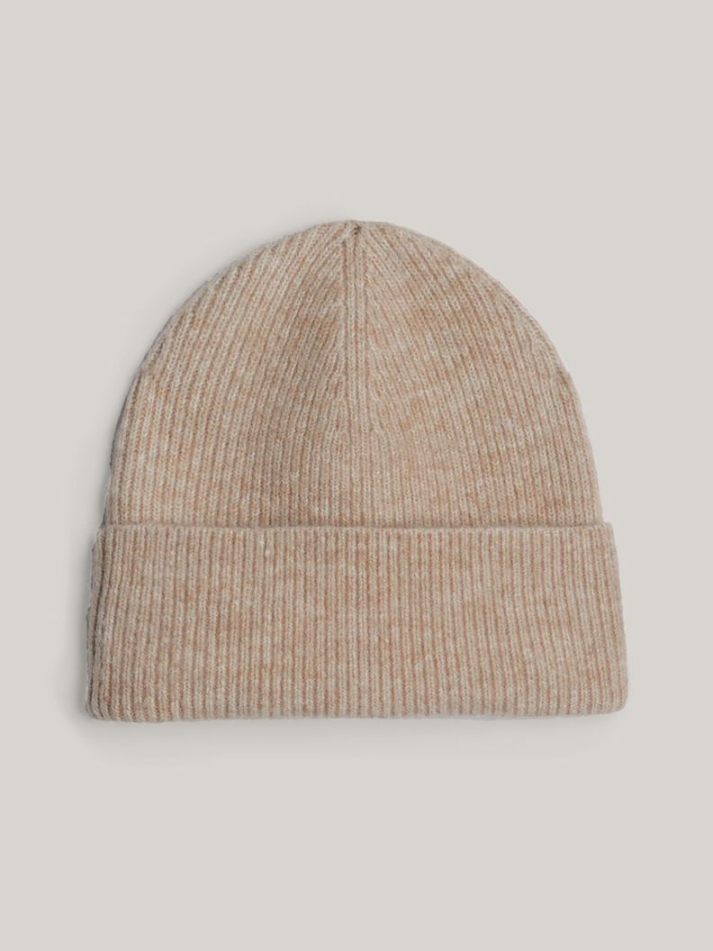 Beanie Essential Con Logo Beige Tommy Hilfiger-1