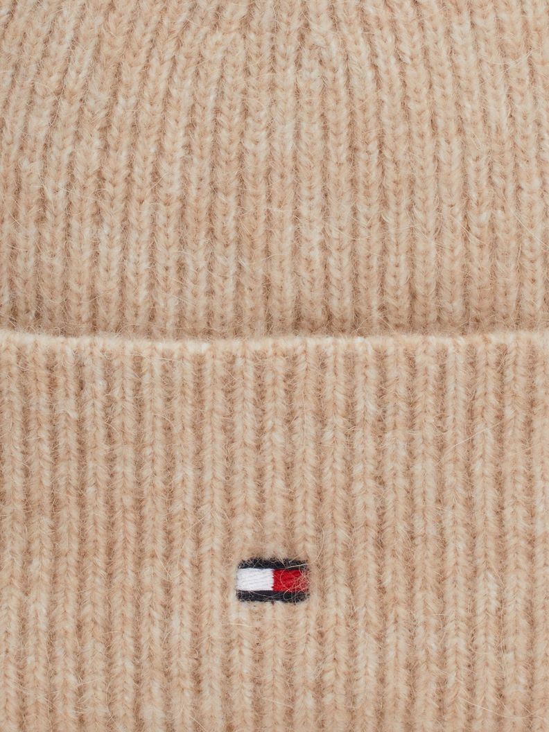 Beanie Essential Con Logo Beige Tommy Hilfiger-3