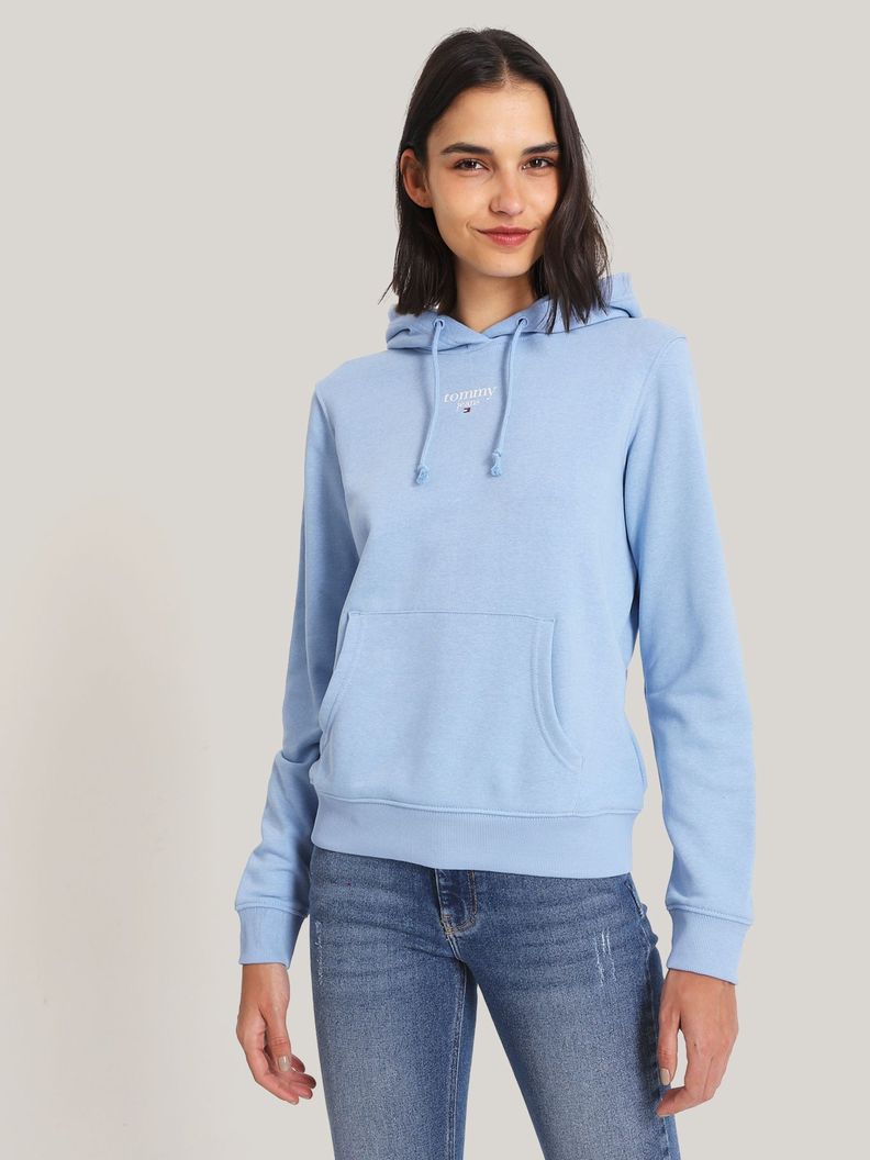 Polerón Hoodie Essential Con Logo Azul Tommy Jeans-0