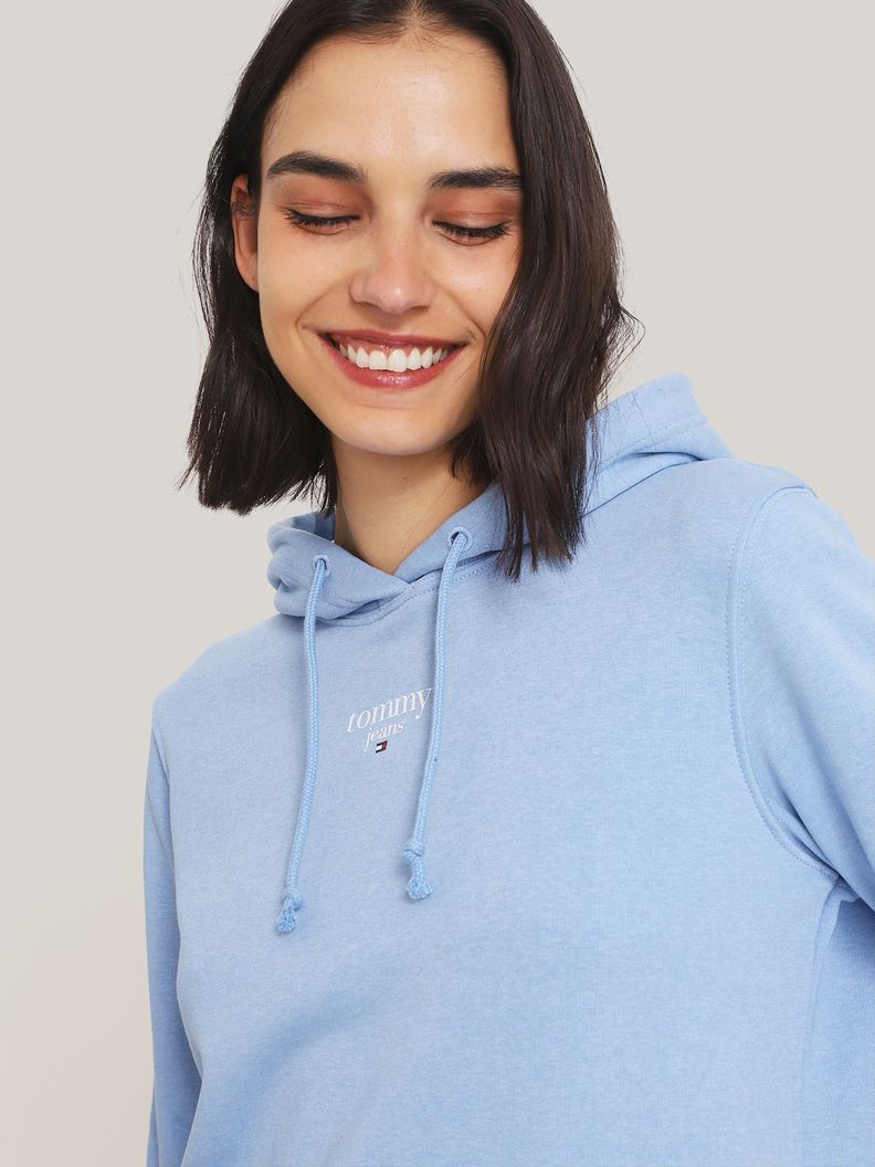 Polerón Hoodie Essential Con Logo Azul Tommy Jeans-3