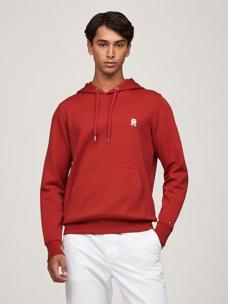 Polerón Hoodie Logo Monogram Rojo Tommy Hilfiger-0