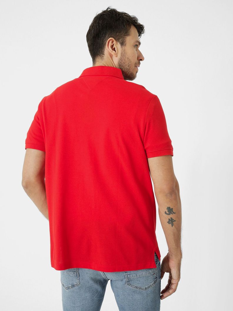 Polo Con Logo Monotipo Rojo Tommy Hilfiger-2