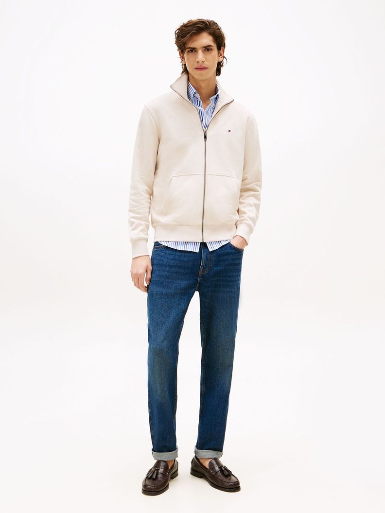 Jeans Denton Con Logo Straight Fit Azul 30/32