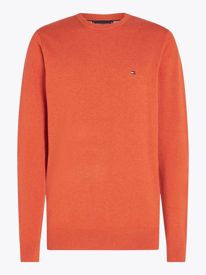 Sweater Básico Signature C-Neck Naranjo Tommy Hilfiger-4