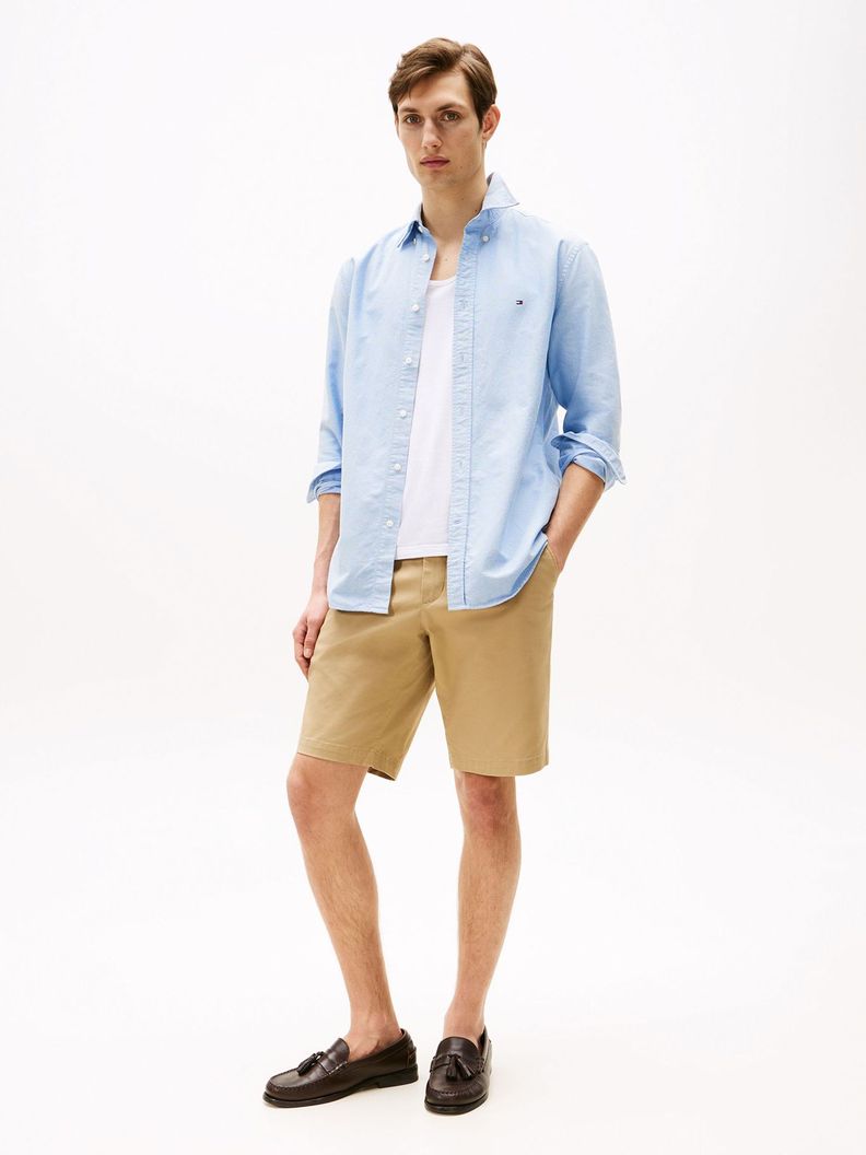Camisa Oxford Heritage Regular Fit Celeste Tommy Hilfiger-1