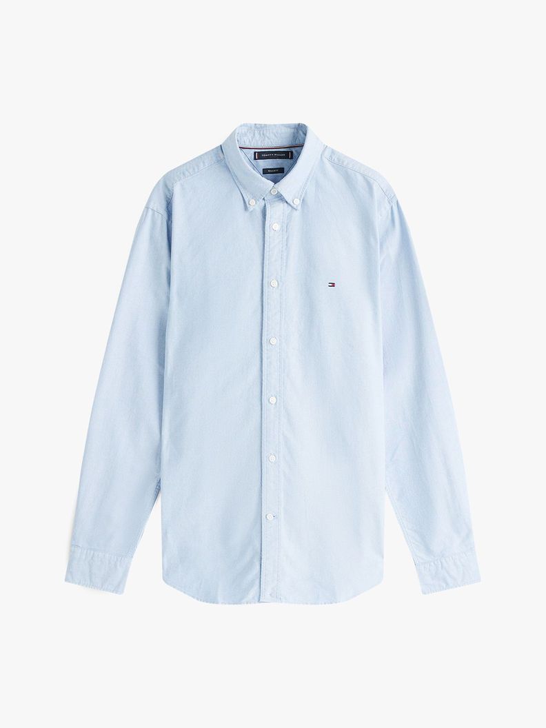 Camisa Oxford Heritage Regular Fit Celeste Tommy Hilfiger-4