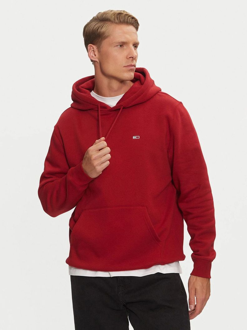 Polerón Hoodie Solid Con Logo Rojo Tommy Jeans-0