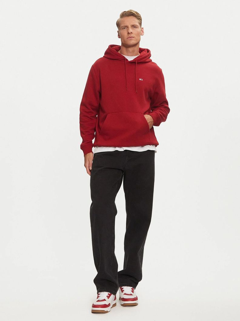 Polerón Hoodie Solid Con Logo Rojo Tommy Jeans-1