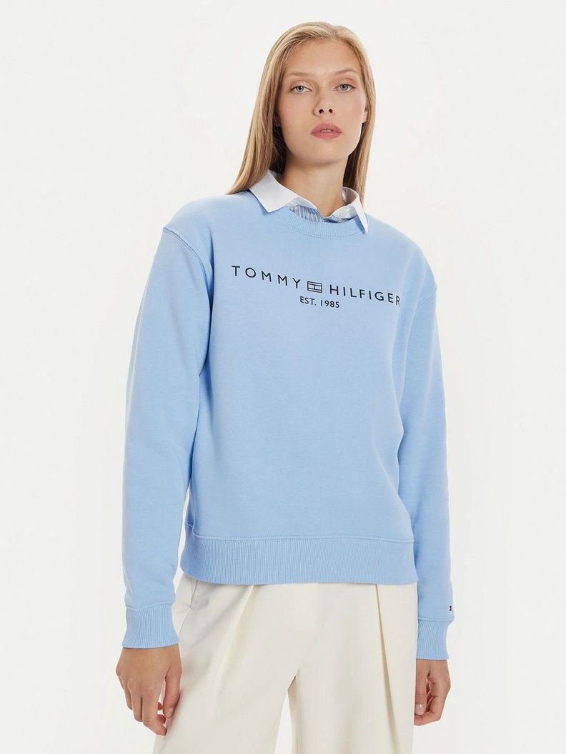 Polerón Modern Con Logo Celeste Tommy Hilfiger-0