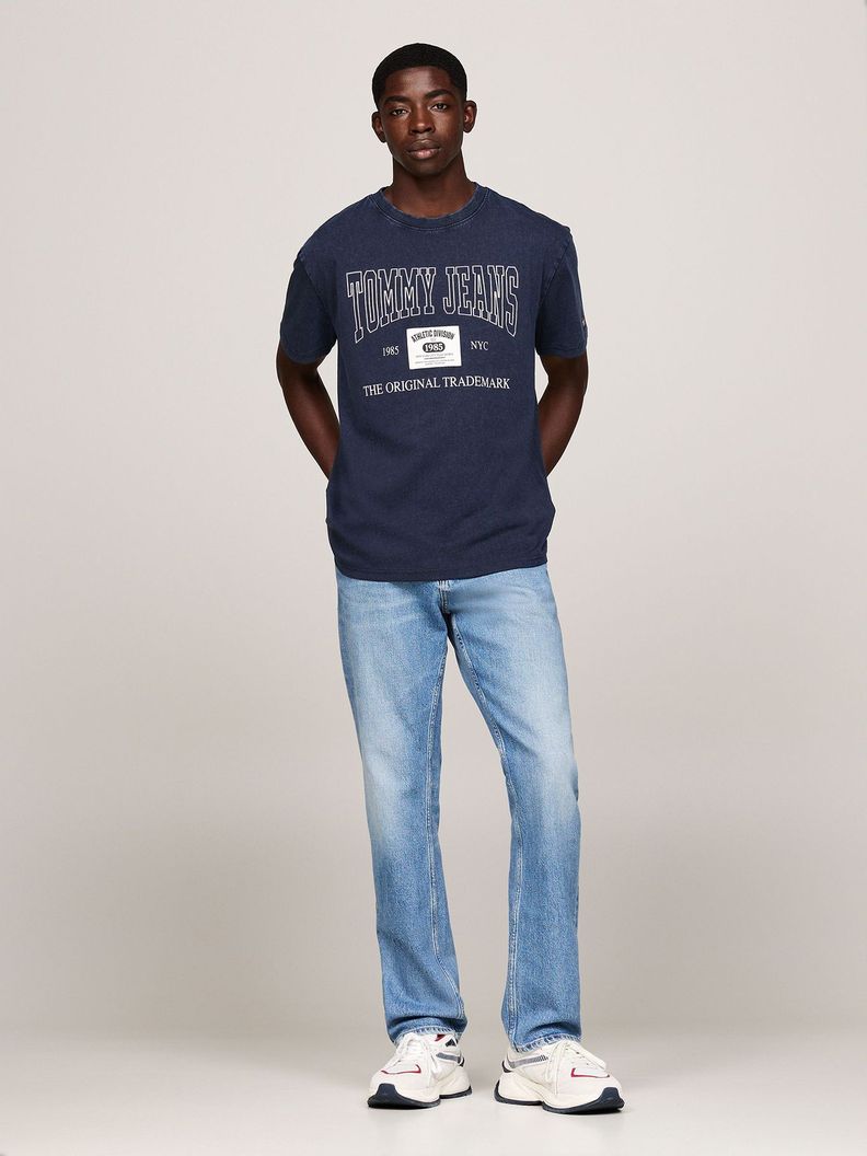 Polera Archive Con Logo Regular Fit Azul Tommy Jeans-1