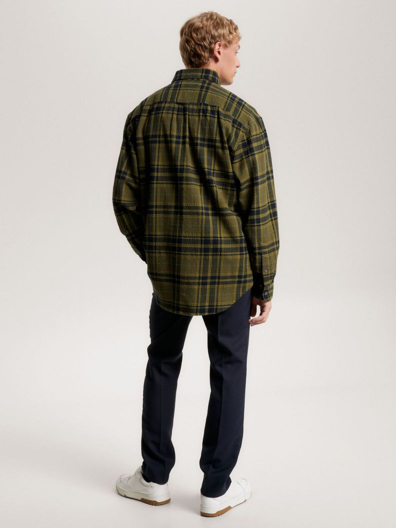 Camisa A Cuadros Escoceses Tonales Verde Tommy Hilfiger-2